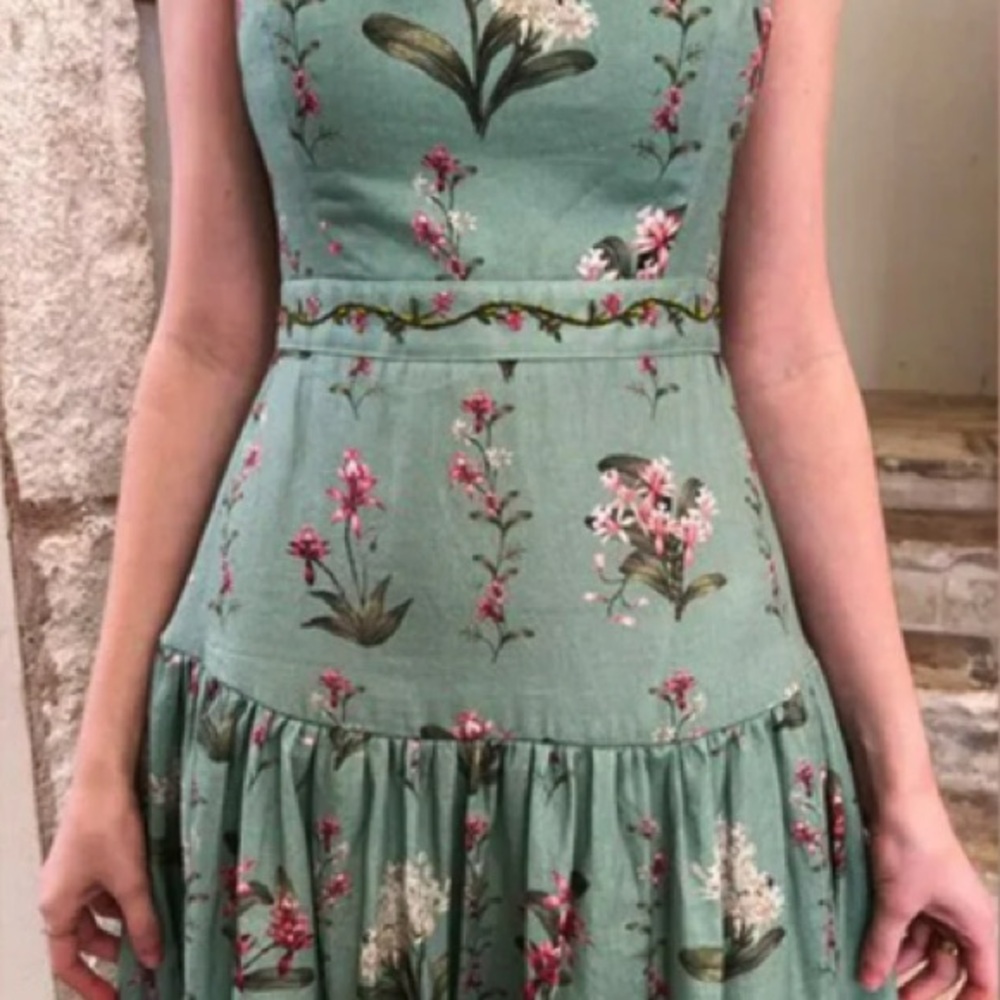 Agua by Agua Bendita Lima Orquidea Linen Maxi Dress - Picture 3 of 14